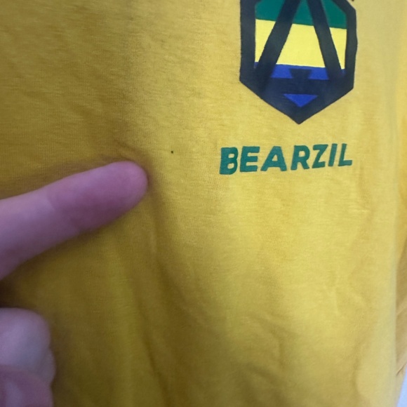 BEARzil T Shirt 21" armpit to armpit Cotton blend No size or fabric tag - Picture 3 of 4